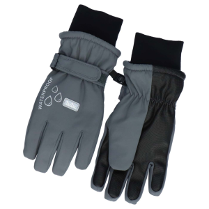 TUTU Mitrumizturīgi ziemas pirkstaini cimdi bērniem, pelēki - Image 1