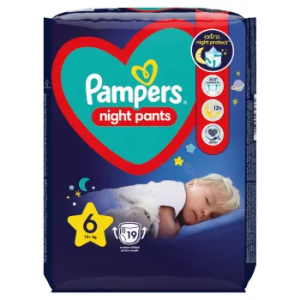 PAMPERS Night Pants 6 vienreizlietojamās biksītes naktij 15+ kg 19gb - Image 1