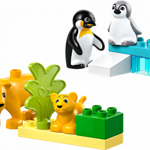 LEGO DUPLO Town Savvaļas dzīvnieku ģimenes: Pingvīni un lauvas10442 - Image 1