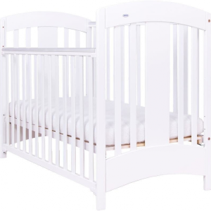 Drewex bērnu gultiņa ar nolaižamu sānu malu Natalia",124x66x93 cm ,White" - Image 1