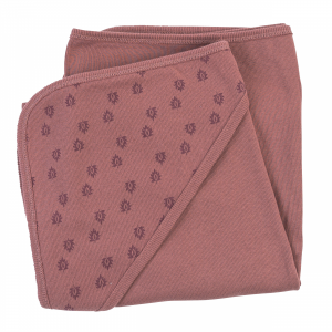 Lodger Dreamer Newborn Rib kokvilnas sedziņa, 100x100cm, Rosewood - Image 1