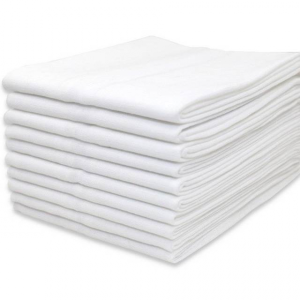 EGA Kokvilnas marles autiņš,70x80cm, balts - Image 1