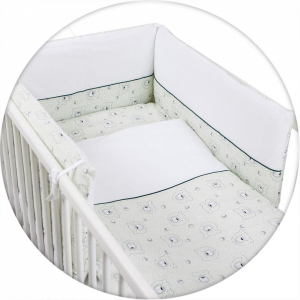 CebaBaby 3 daļīgs zīdaiņu gultas trikotāžas komplekts Bear 135x100cm - Image 1