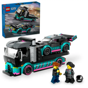 LEGO City Sacīkšu auto un auto pārvadātājs 60406 - Image 1