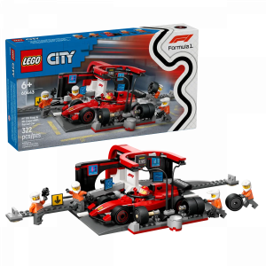 LEGO City F1® pitstops un autotehniķi ar Ferrari auto 60443 - Image 1