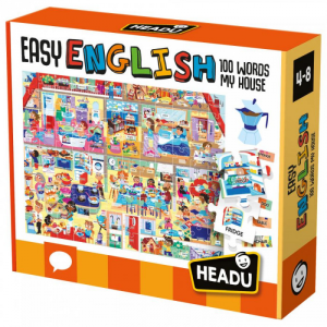 HEADU Izglītojoša spēle pirmsskolas vecuma bērniem Easy English"100 vārdi - Mana māja" - Image 1