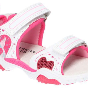 American Club baltas sandales ar LED gaismiņām meitenēm - Image 1