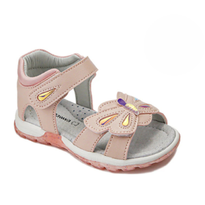 APAWWA Rozā sandales ar taurenīti meitenei, T1225P - Image 1