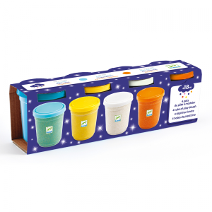 DJECO Plastilīns ar spīdumiem - 4 krāsas, DJ09029 - Image 1