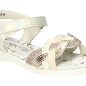American Club zeltītas sandales meitenēm, XD 122/24, Beige - Image 1