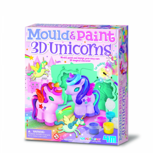 4M 3D Mould & Paint DIY komplekts 3D veidošana un krāsošana –Mirdzošie vienradži - Image 1