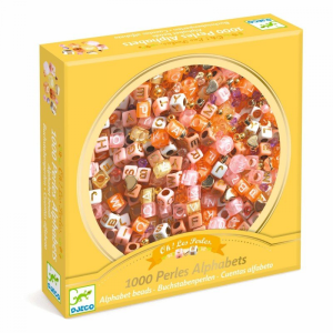 DJECO Rotu veidošanas komplekts - Pērlītes ar burtiem - Zelta alfabēts,DJ00031 - Image 1