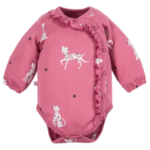 EEVI Bodijs ar garām piedurknēm DOGS, berry - Image 1