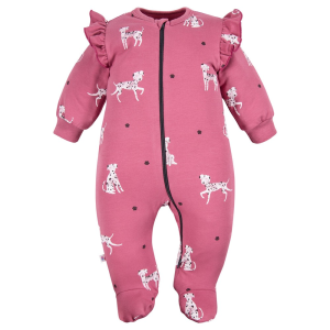 EEVI romperītis ar rāvējslēdzi DOGS, berry - Image 1