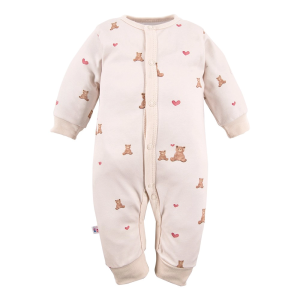 EEVI romperītis HEARTS & BEARS, bēša - Image 1