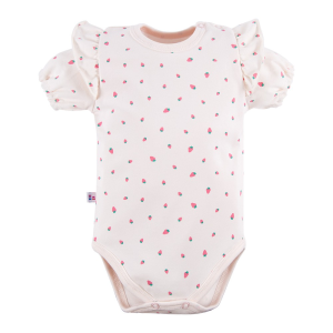 EEVI Bodijs ar īsām piedurknēmZemenītes, bēšs - Image 1