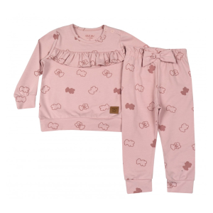 ATUT Rozā komplekts meitenei Teddy", 2 daļas" - Image 1