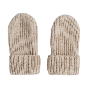 Lodger Mittens bērnu merino vilnas cimdiņi , Beige 0-12m., MTM630 - Image 1