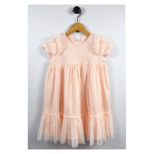 ATUT Tilla kleitiņa ar īsām dekoratīvām piedurknēm, 0717, Persiku - Image 1