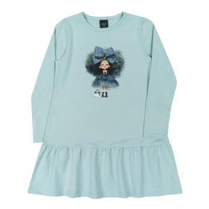 ATUT Zila kleitiņa meitenei ar garām piedurknēm, 1115 - Image 1