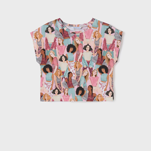 MAYORAL Meiteņu tops ar apdruku, Petal - Image 1