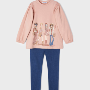 MAYORAL Komplekts ar legingiem Doll ECOFRIENDS, Rose - Image 1