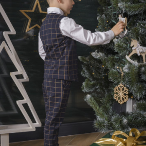 G.T. Veste un bikses ar rūtiņu - Image 1