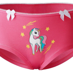 Meiteņu biksītes- šorti FRIENDS ar vienradzi, fuchsia - Image 1