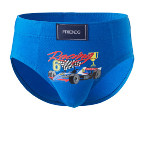 Zēnu biksītes FRIENDS ar sacīkšu auto,  blue - Image 1