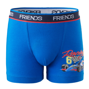 Zēnu bokseršorti FRIENDS ar sacīkšu auto,  blue - Image 1