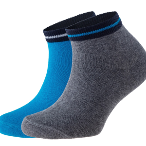 Zemās bērnu zeķes Friends, 2 pāri, blue/grey melange - Image 1