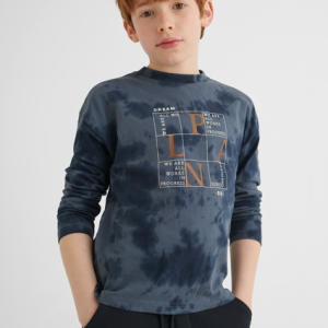 MAYORAL Zēnu T-krekls ar garām piedurknēm Tie Dye, Steel Blue - Image 1