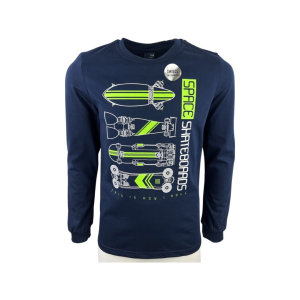 G.T. tops ar garām piedurknēm tumsā spīdošs Space, 140 - Image 1