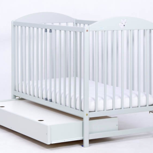 Drewex bērnu gultiņa ar atvilktni Lapsiņa" - Light Gray" - Image 1