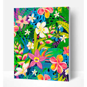 SPLAT PLANET Dimantu mozaīka - kanva, Summer Vibes, 40x30 cm - Image 1