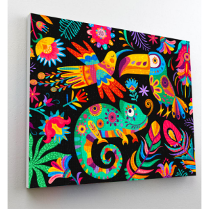 SPLAT PLANET Dimantu mozaīka - kanva, Fiesta, 40x30 cm - Image 1