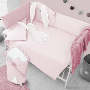 Belisima 5 daļīgs zīdaiņu gultas veļas komplekts Tuptus 120x90cm - Image 1
