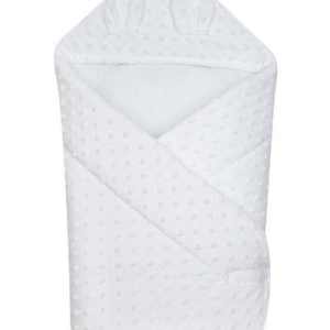 DUETBABY zīdaiņu ietinamā sedziņa ar kapuci - MINKY, zila - 0+ mēneši, Unisex - Image 1