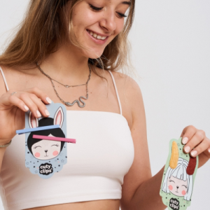 Cuty Clips matu sprādzes Moon Rabbit  No 3, 2gb - Image 1