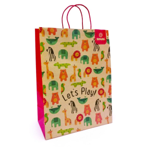 SVOORA Papīra dāvanu maisiņš - Dzīvnieki (32x16x43 cm),SV25131500 - Image 1