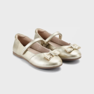 MAYORAL Laiviņkurpes ar banti meitenei, zelta krāsā - Image 1