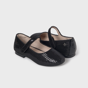 MAYORAL Melnas, vizuļojošas kurpes meitenei, Negro - Image 1