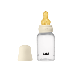 BIBS Plastmasas barošanas pudelīte zīdaiņiem 150ml, Lēna plūsma,Ivory - Image 1
