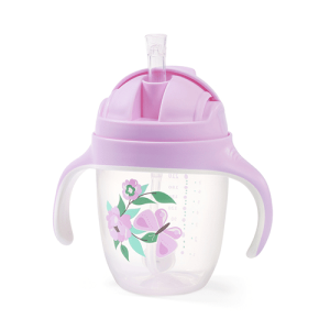 Baby Ono mācību krūzīte ar atsvara salmiņu 6+m, violeta, 240 ml - Image 1