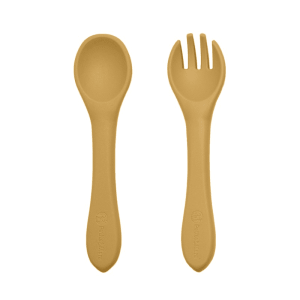 PETITE&MARS Silikona karotīte un dakšiņa, 709819, Intense Ochre - Image 1