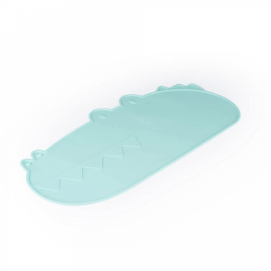 GILI GUMS Silikona paklājiņš barošanai, Crocodile, Mint, 6+mēn - Image 1