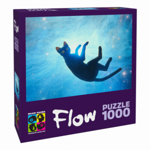 BRAIN GAMES Puzle FLOW - Kaķis Straume, 1000gb - Image 1