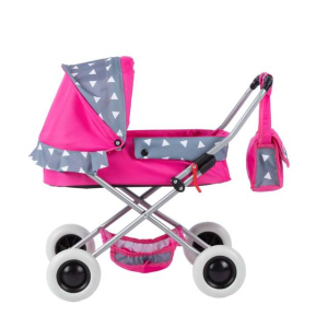 ATIX Leļļu rati SUSIE, 4148, pelēka/rozā - Image 1