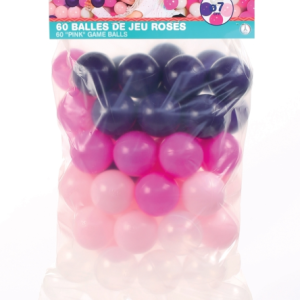 LUDI Baseina bumbiņas, Rozā, 60gb - Image 1