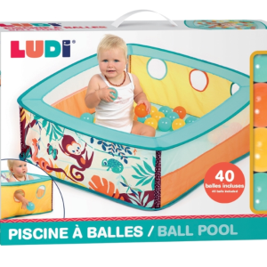 LUDI Salokāma manēža ar 40 bumbiņām, Jungle, 6+mēn - Image 1